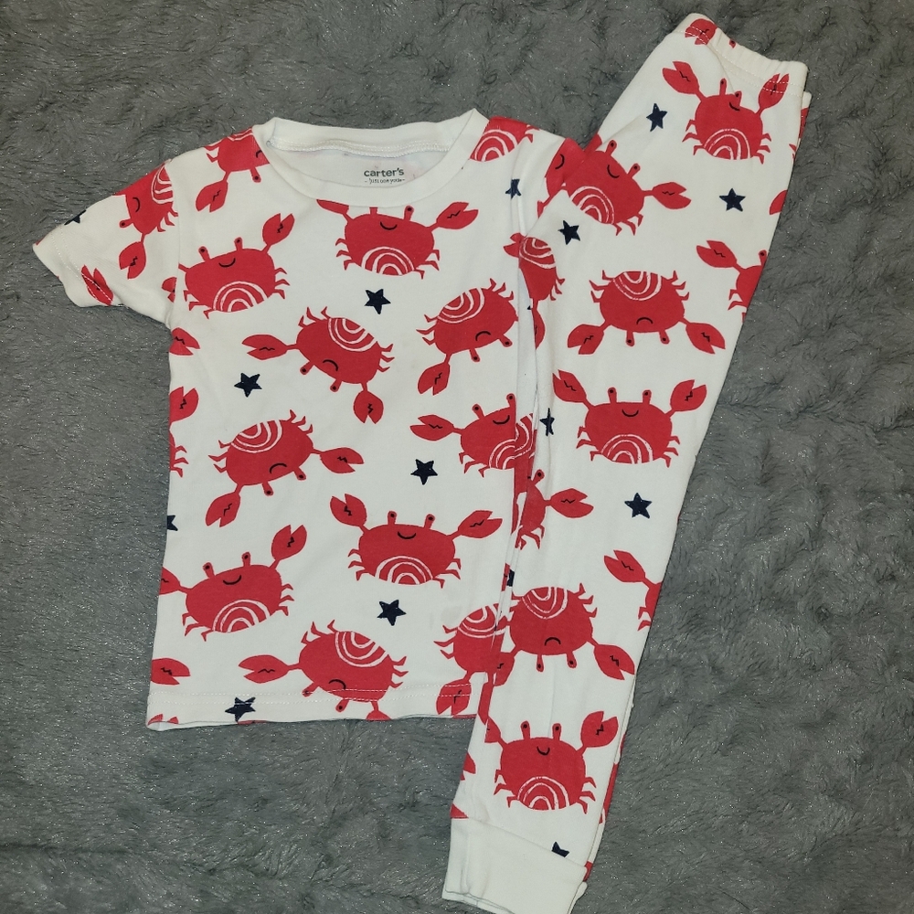 Carter's Short Sleeve Crabby PJ Set
